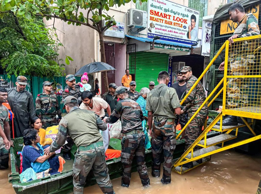 Indian Army carries out multiple rescue operations in Puducherry