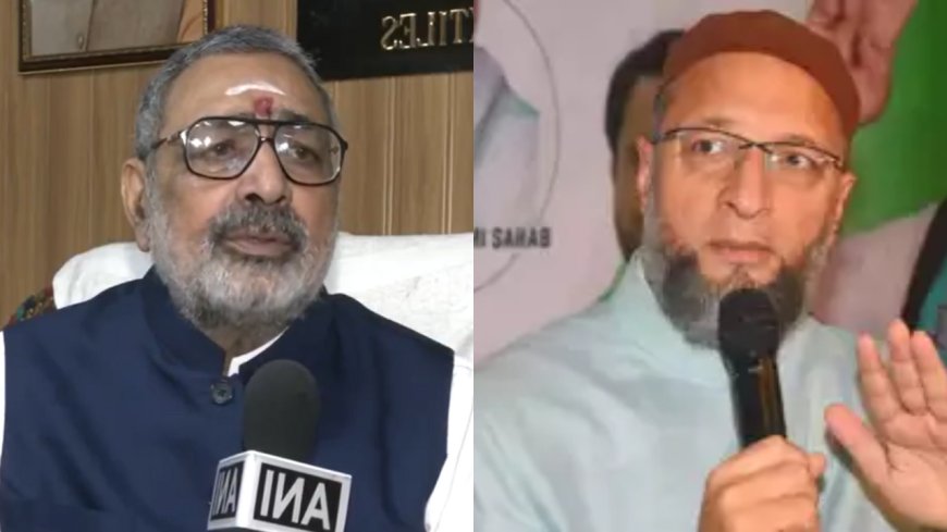 'Absent during national anthem': Giriraj's Constitution Day attack on Owaisi