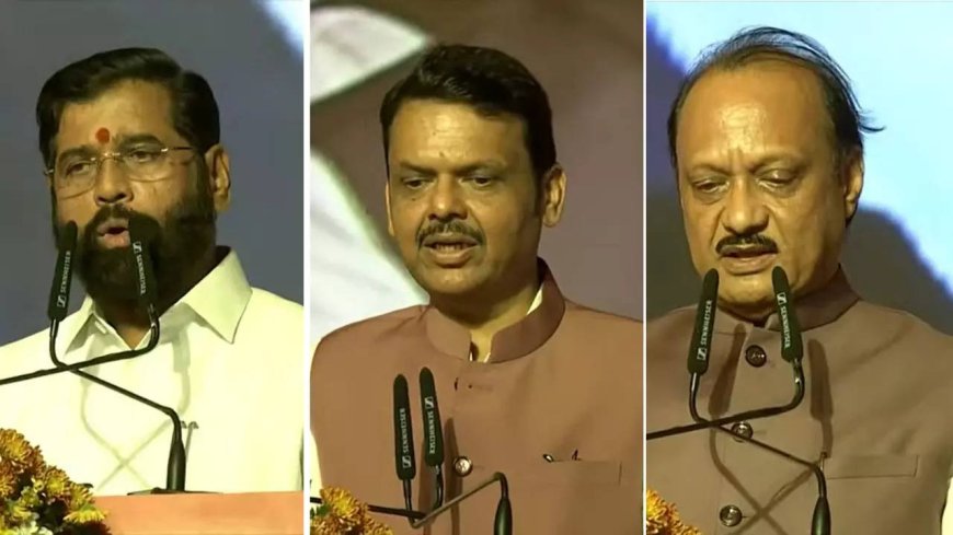 Devendra Fadnavis takes oath as Maha CM; Shinde, Ajit his deputies
