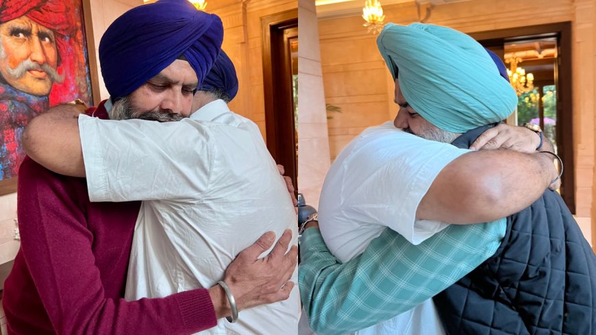 'Risking life not an easy thing': Sukhbir Badal hugs Punjab cops who saved his life