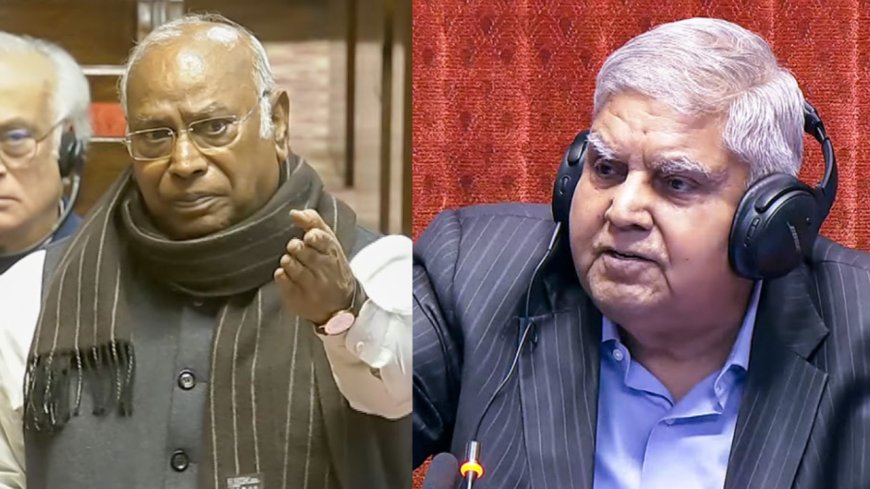 Rajya Sabha being run by politics, not rules: Mallikarjun Kharge's big charge on VP Jagdeep Dhankhar
