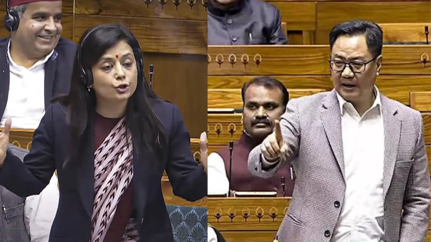 'Continued gender harassment & intimidation': Mahua Moitra accuses Kiren Rijiju of 'openly threatening' her in Lok Sabha