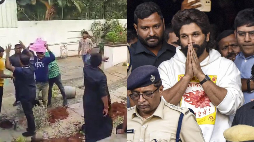 BRS vs Congress intensifies after vandalisation at Allu Arjun's house; all 6 accused get bail