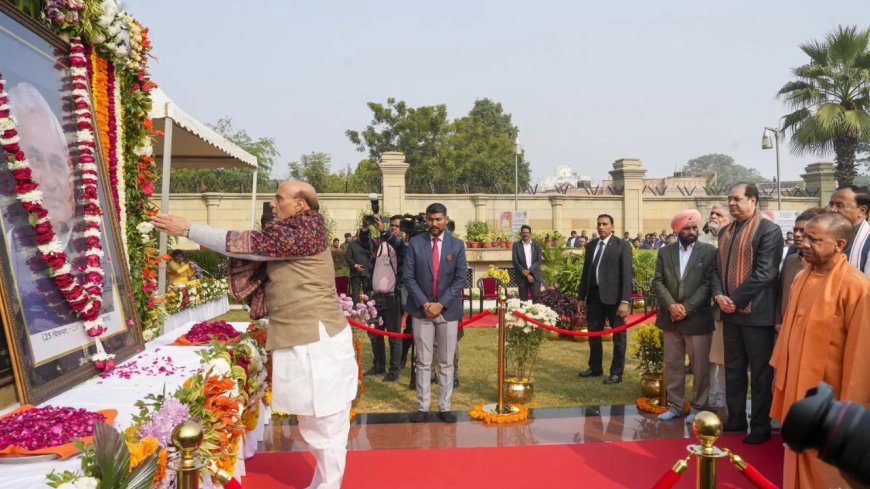 Government carrying forward Atal Bihari Vajpayee's good governance vision: Rajnath Singh