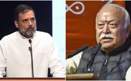 'Amounts to treason': Rahul Gandhi slams Mohan Bhagwat's 'true independence' remark