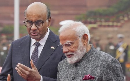 PM Modi meets visiting Singapore President Tharman Shanmugaratnam