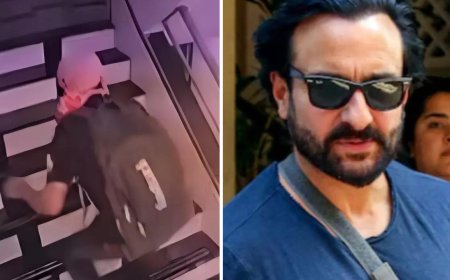 Saif Ali Khan stabbing case: New CCTV footage shows intruder entering actor's residence before attack
