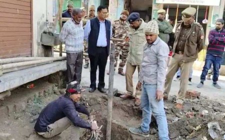 Sambhal admin starts excavating centuries-old well found near Mughal-era Shahi Jama Masjid
