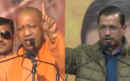 UP CM Yogi asks whether Kejriwal can 'bathe in Yamuna,' slams AAP for turning river into 'dirty drain'; Kejriwal hits back