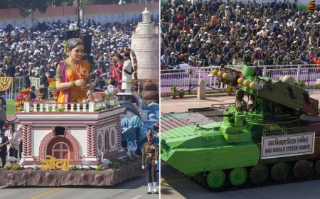76th Republic Day: Military strength and cultural heritage shine, tableaux on display
