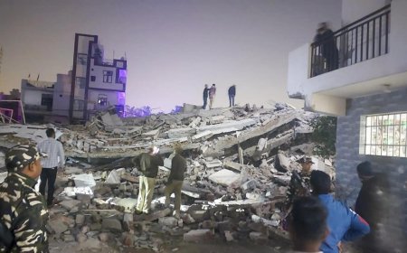 Four-storey building collapses in Delhi’s Burari: Ten rescued, many feared trapped