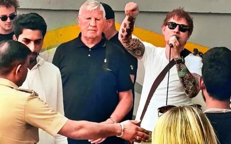 Bengaluru cops pull the plug on Ed Sheeran the busker