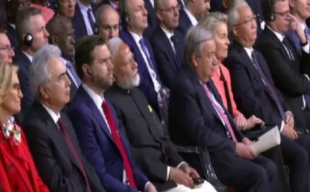 PM Modi sat next to US vice president JD Vance at Paris AI action summit