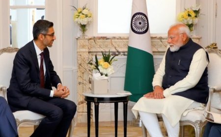 'Delighted': Sundar Pichai meets PM Modi, discusses 'opportunities AI will bring to India'