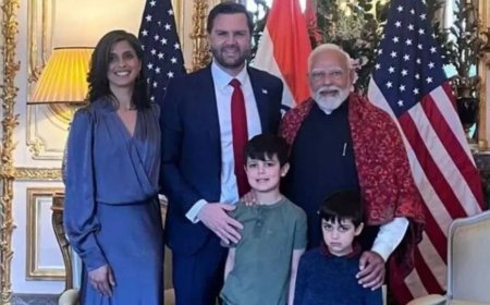 PM Modi gives special gifts to JD Vance’s children, celebrates birthday of US VP’s son in Paris