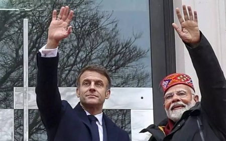 India-France ties 'touch new heights': PM Modi, Macron hold talks onboard presidential aircraft