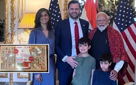 PM Modi's eco-friendly gifts for US vice president JD Vance's children - see pics