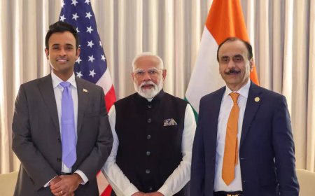 'Thoughtful and deeply knowledgeable': Vivek Ramaswamy after meeting PM Modi in US