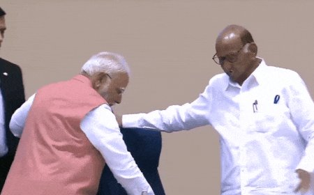 Watch: PM Modi's special gesture for Sharad Pawar