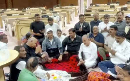 Rajasthan: Congress MLAs stage overnight sit-in at assembly over suspension of six legislators