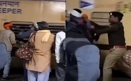 Watch: Cop's instant reaction goes viral on catching man throwing water at train passengers