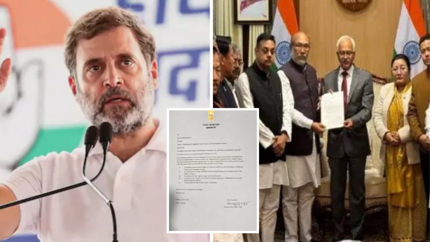 ‘Resignation not enough, restore peace’: Rahul Gandhi dares PM Modi to visit Manipur after Biren Singh quits
