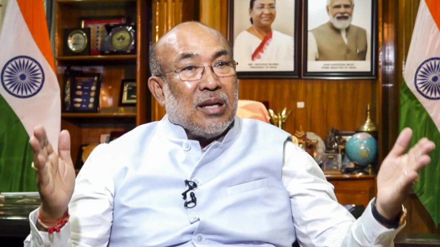 Uneasy calm in Imphal after Biren steps down, security up