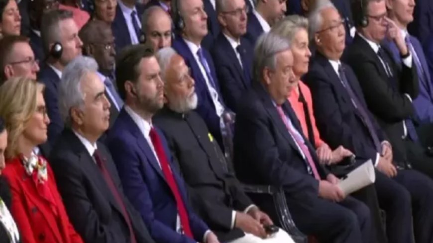 PM Modi sat next to US vice president JD Vance at Paris AI action summit