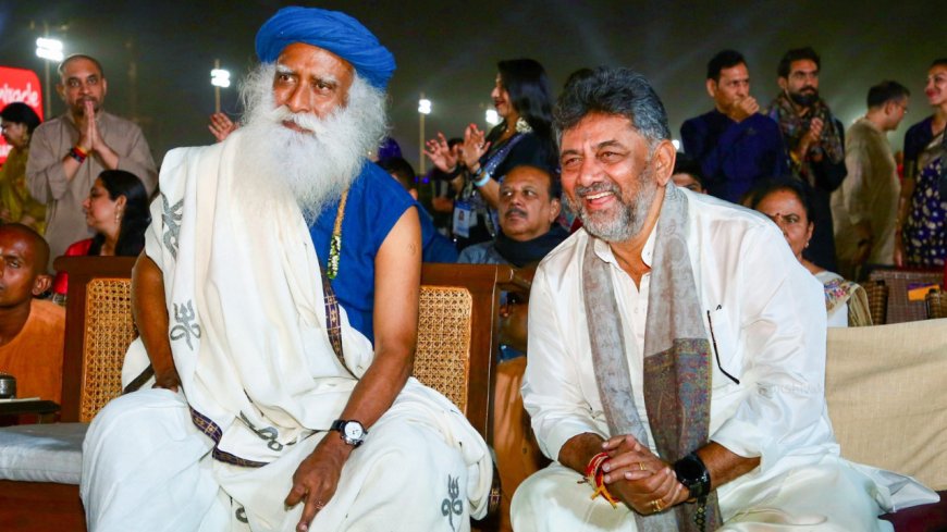 'My personal belief': Shivakumar defends attending Sadhguru's event amid intra-party criticism