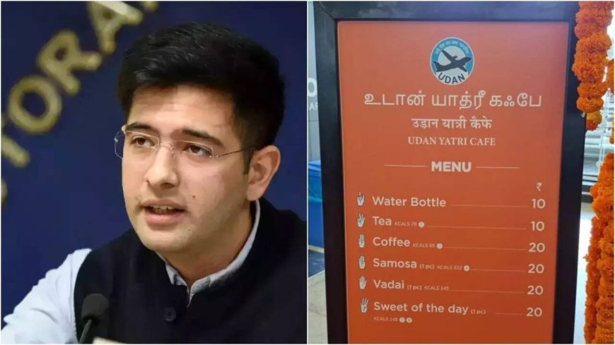 'A small spark can ... ': Raghav Chadha welcomes setting up of affordable food canteens at airports
