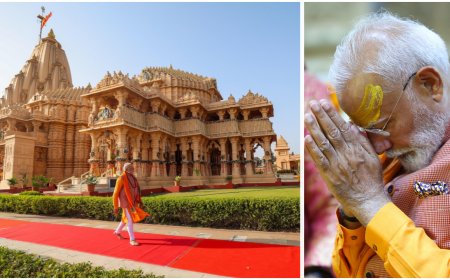 PM Modi offers prayers at Somnath temple