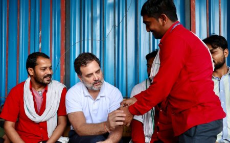 'They risked their lives': Rahul Gandhi interacts with NDLS porters, shares video