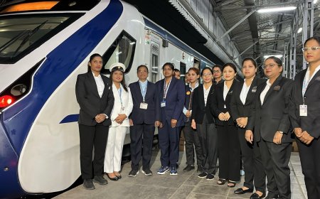 Railways mark women’s day with first-ever all-women Vande Bharat crew