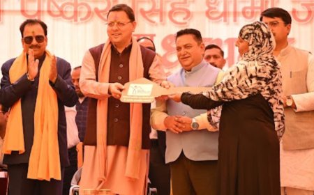 CM Pushkar Singh Dhami inaugurates development projects worth Rs 110 crore in Kashipur