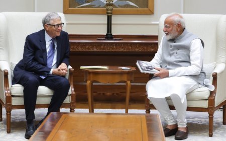 PM Modi hails 'excellent meeting' with Bill Gates on Viksit Bharat 2047, AI