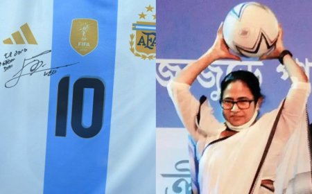 'Passion for football runs through my veins': Bengal CM Mamata Banerjee receives signed jersey from Lionel Messi