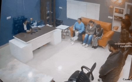 Watch: Viral video shows self-styled Prophet Bajinder Singh assaulting woman in office