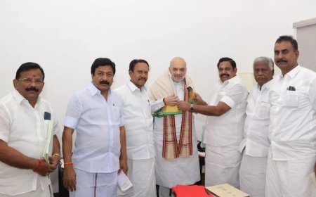 EPS meets Amit Shah amid buzz of reviving ties before 2026 polls