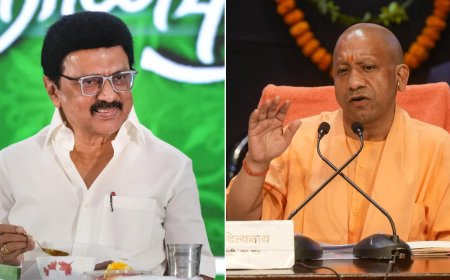 'Political black comedy at its darkest': MK Stalin slams Yogi Adityanath over 'hate' remark amid language row