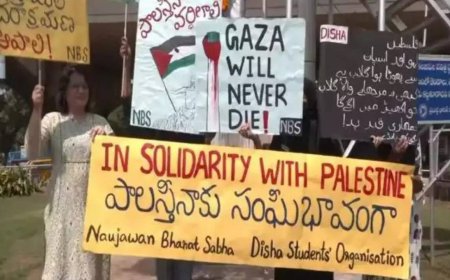 Kashmir marches for Palestine, police invoke UAPA for raising Hezbollah flags & slogans