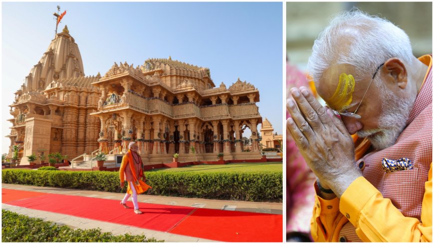 PM Modi offers prayers at Somnath temple