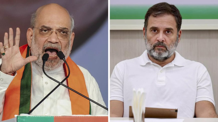 Amit Shah’s ‘kaala chashma’ dig at Rahul Gandhi over 'terrorists saw me' in Kashmir remark