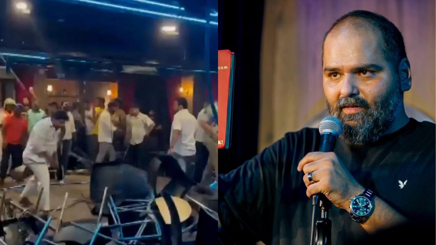 Kunal Kamra shares clips of Shiv Sena protests in apparent dig at ongoing joke row