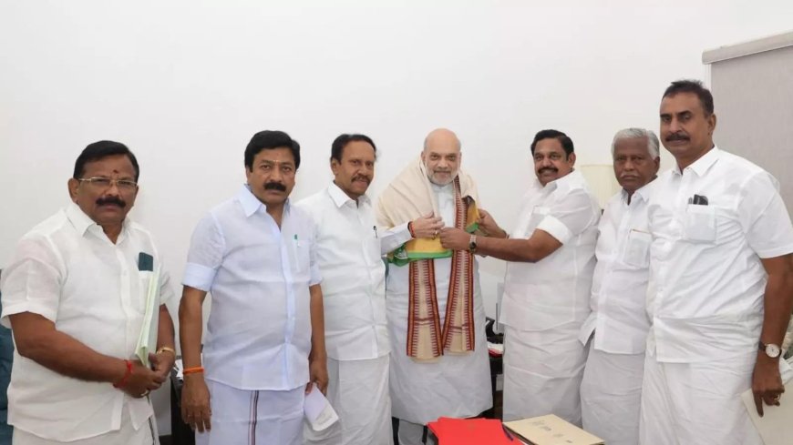 EPS meets Amit Shah amid buzz of reviving ties before 2026 polls