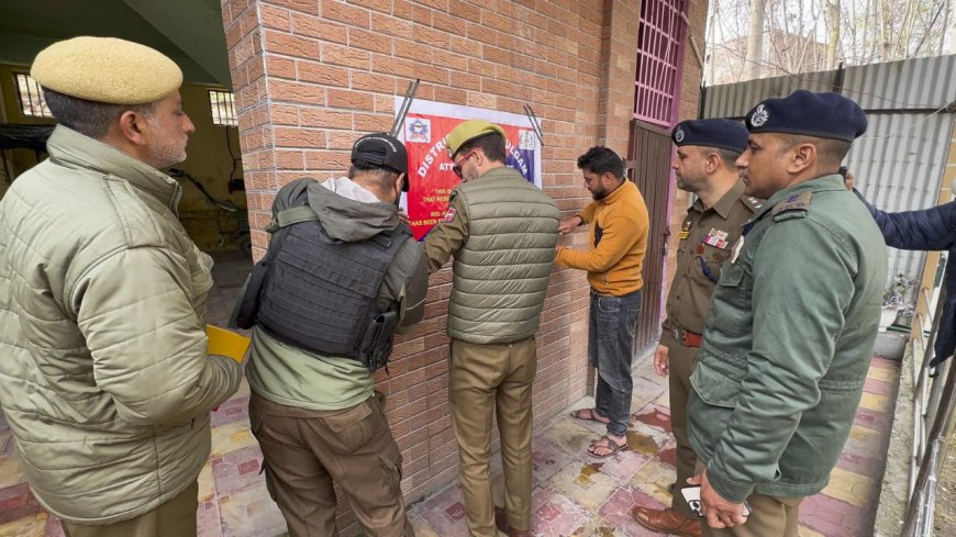 Poonch Police attach property of suspect who crossed over to PoK