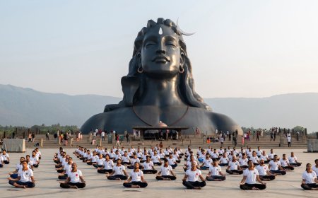 72 Navy personnel complete Hatha Yoga training at Sadhguru's Isha Yoga Center