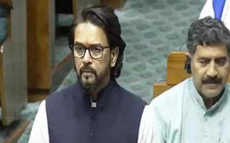 In Anurag Thakur's Lok Sabha speech on Waqf Bill, mention of a Congress leader and Karnataka Waqf Board case