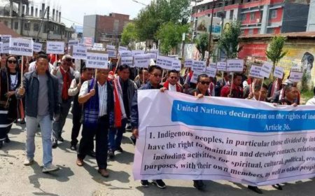 Rally in Manipur against Myanmar border fence