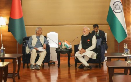 PM Modi meets Bangladesh's Muhammad Yunus, first since Sheikh Hasina's ouster
