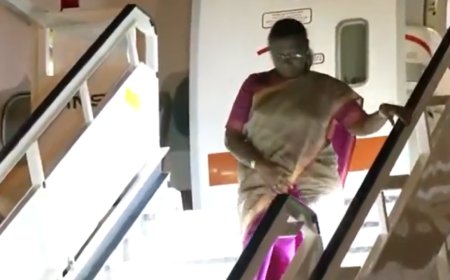 President Murmu arrives in Lisbon for four-day visit to Portugal and Slovakia